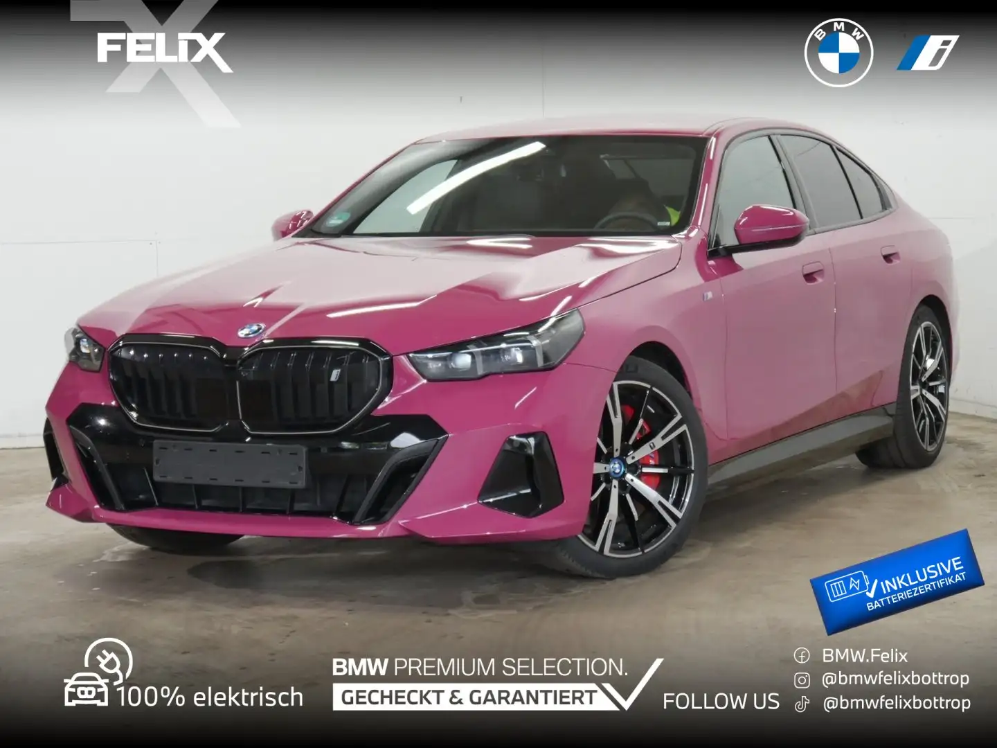 BMW i5 xDrive40 M SPORTPAKET PRO+INDIVIDUAL+ICONIC+20"ALU Violett - 1