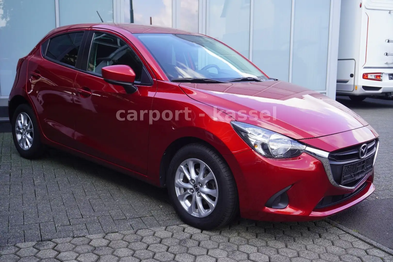 Mazda 2 Lim Exclusive-Line Automatik/1.Hand/Navi/SR+WR Rouge - 1