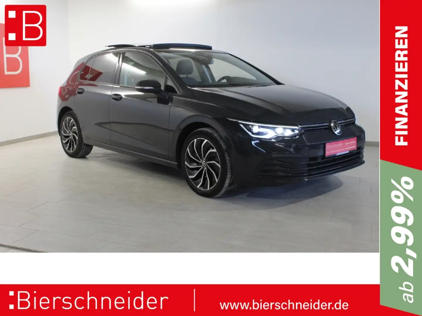 Volkswagen Golf 8 2.0 TDI DSG Life 17 PANO AHK STAND Gris - 1