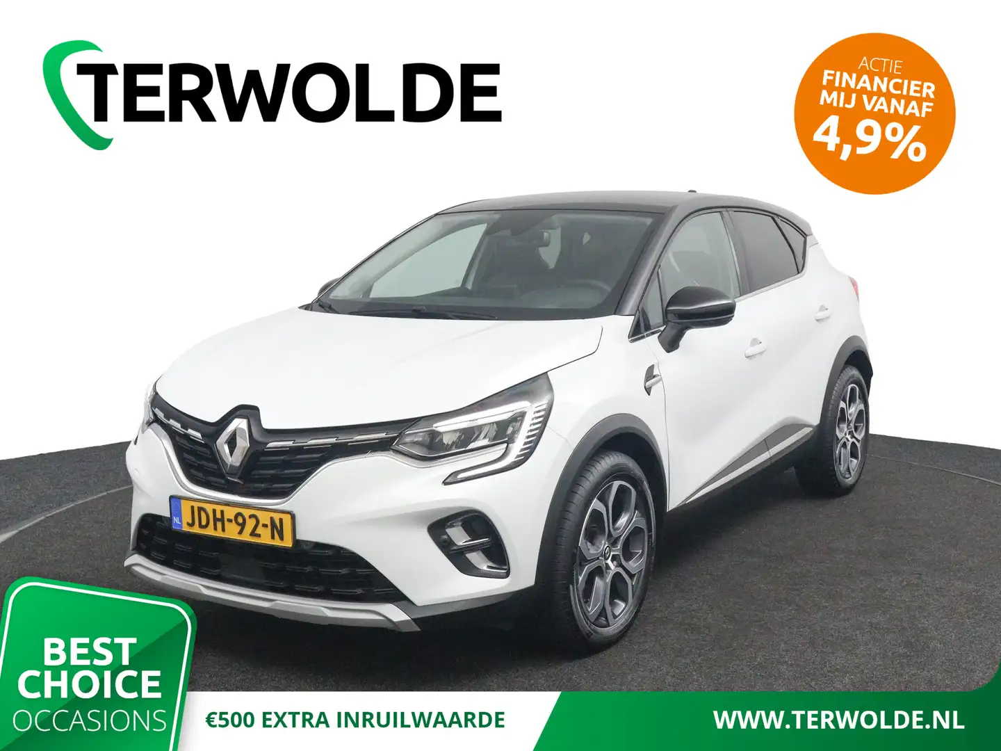 Renault Captur mild hybrid 160 EDC techno | AUTOMAAT | Achteruitr Blanc - 1