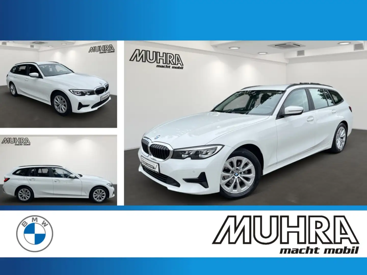 BMW 318 i Touring Advantage LC Prof. AHK DAB Sitzhzg. Weiß - 1