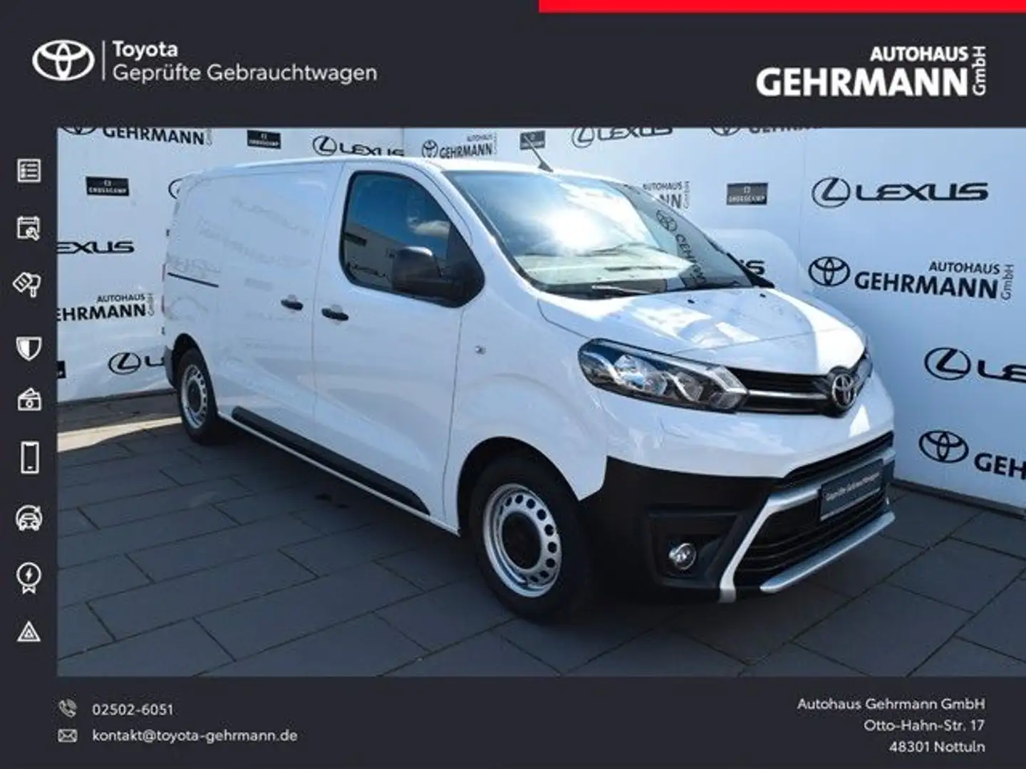 Toyota Proace L1 Kasten Meister*Navi* Weiß - 1