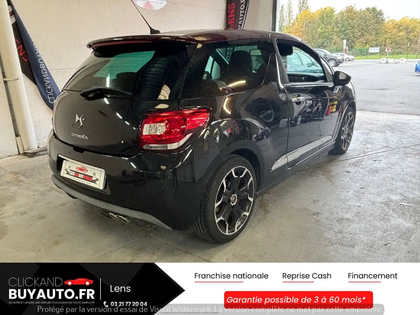 Citroen DS3 1.6 HDI 110CV SPORTCHIC // CUIR CHAUFFANT / GPS / REGULATEUR / BLUETOOTH Noir - 2
