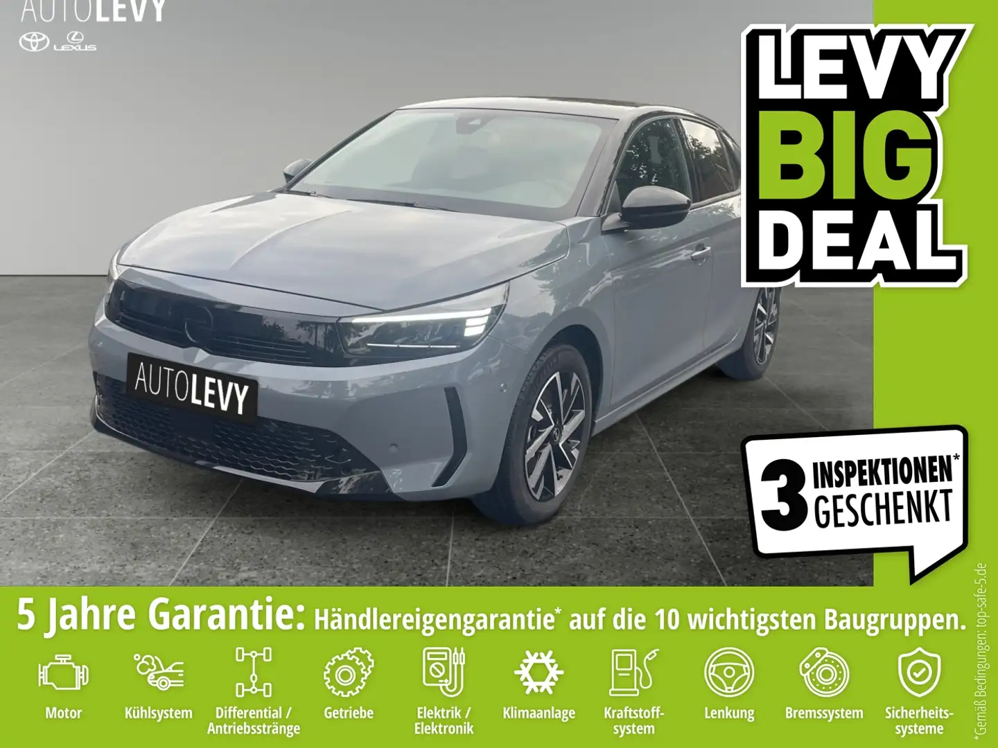 Opel Corsa F 1.2 Turbo GS *PDC*KEYLESS*SPURWECHS* Gris - 1