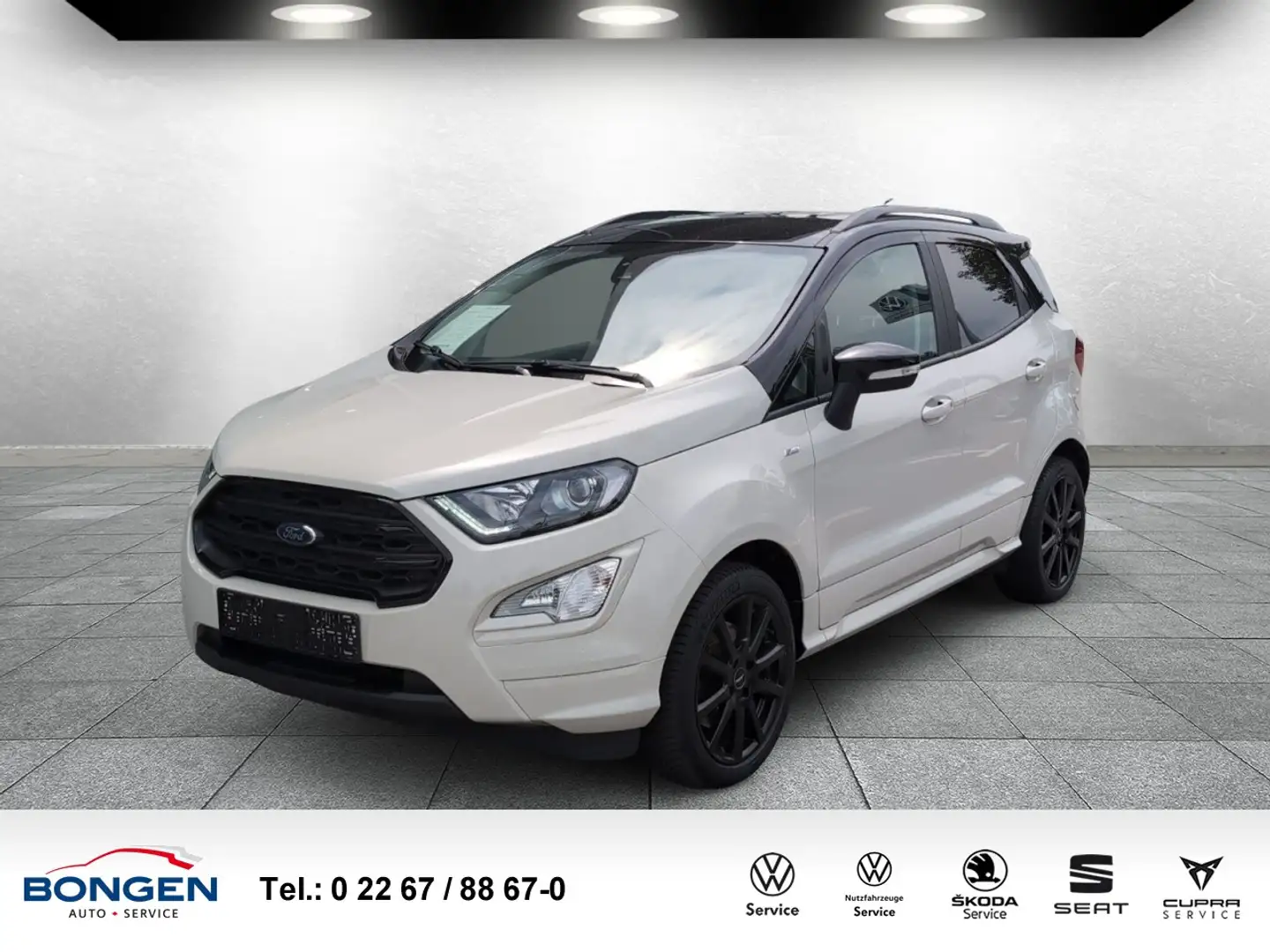 Ford EcoSport 1.0 ST-Line Navi Xenon beh. Frontscheibe Klima Grau - 1