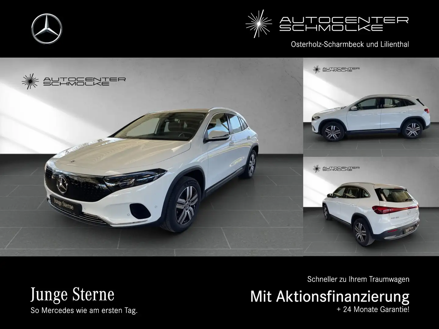 Mercedes-Benz EQA 300 EQA 300 4M AHK*AMBIENTE*RFK*TOTWINKEL*AMBIENTE* Weiß - 1