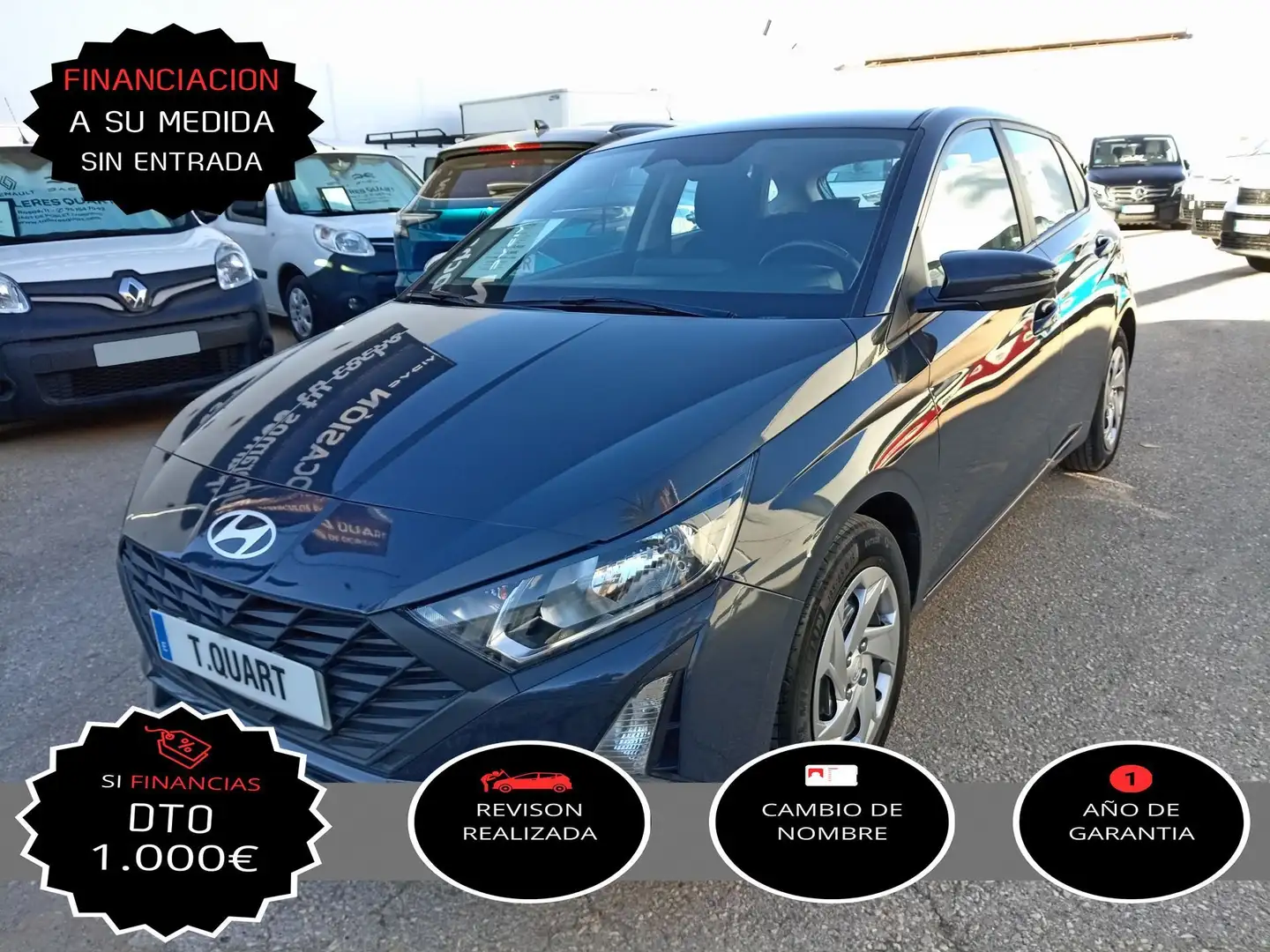 Hyundai i20 1.2 MPI Klass Gris - 1