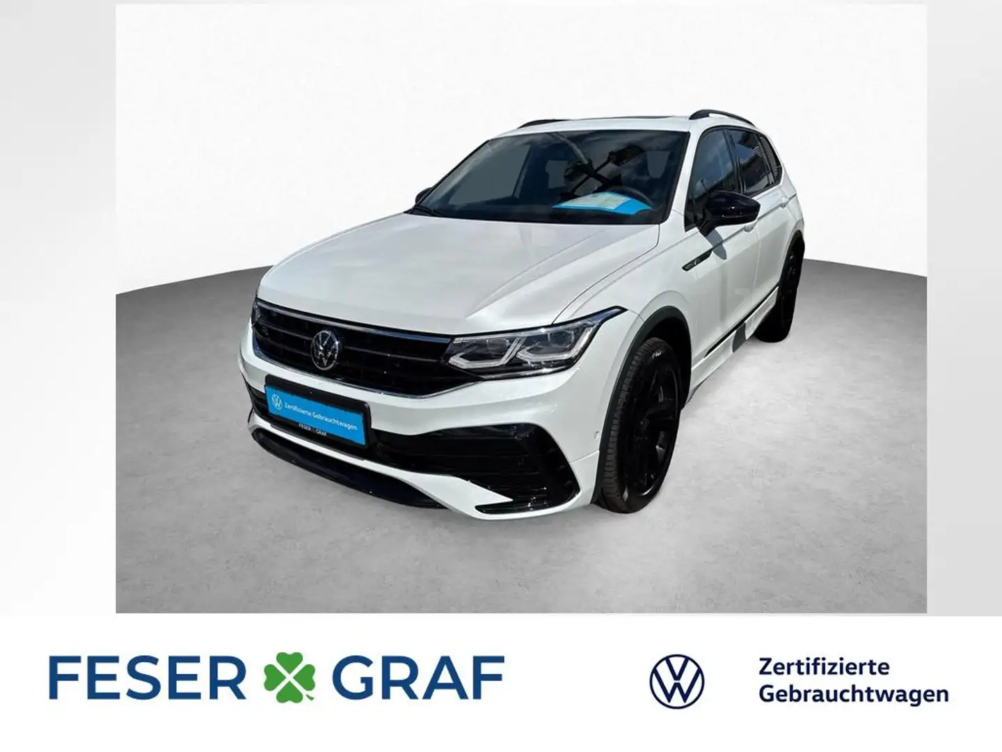 Volkswagen Tiguan Allspace 2.0 TDI DSG R-LINE PANO NAVI ACC Weiß - 1