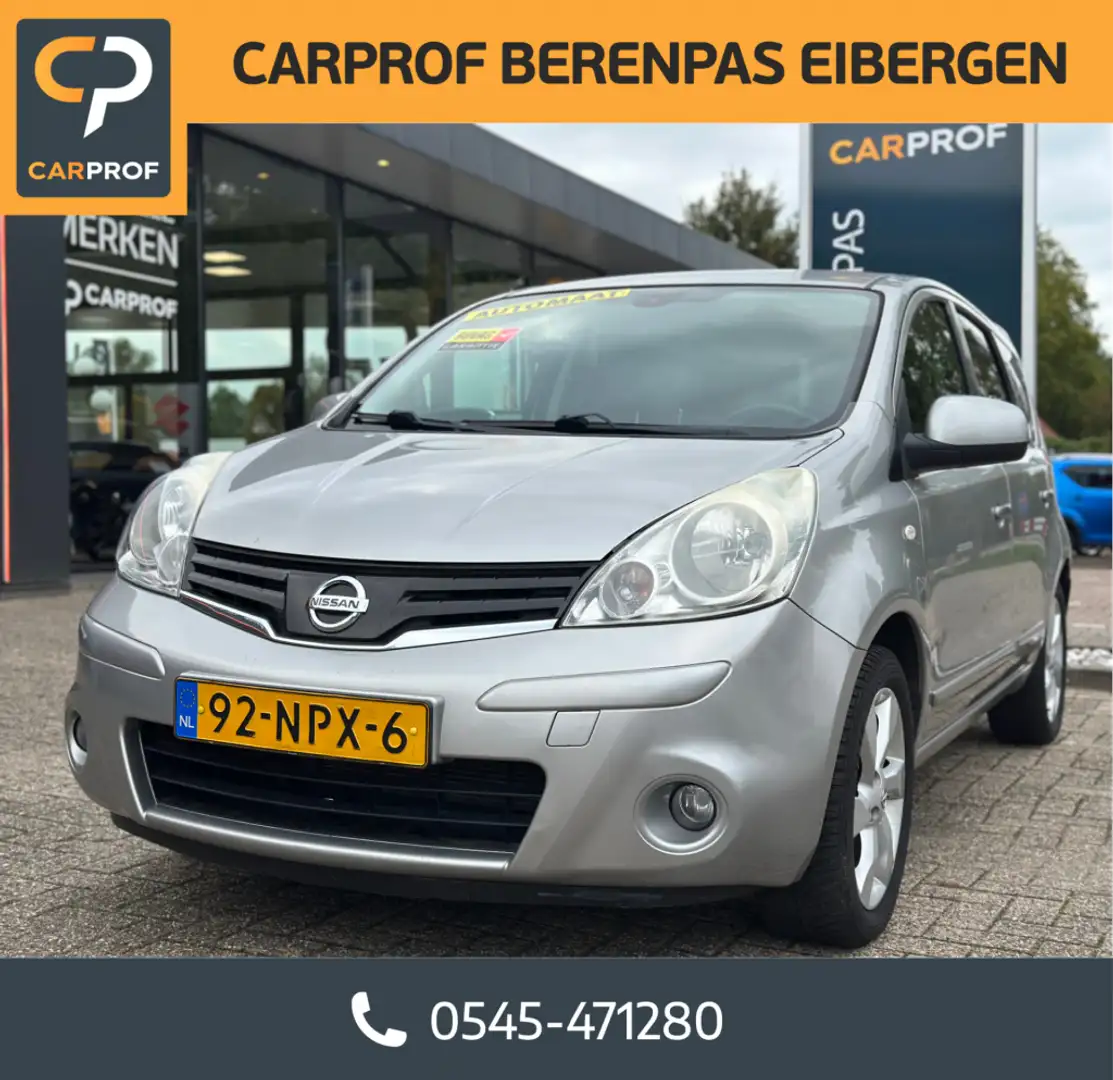 Nissan Note 1.6 Life + Automaat '' Trekhaak - PDC - Allseasonb Gris - 1
