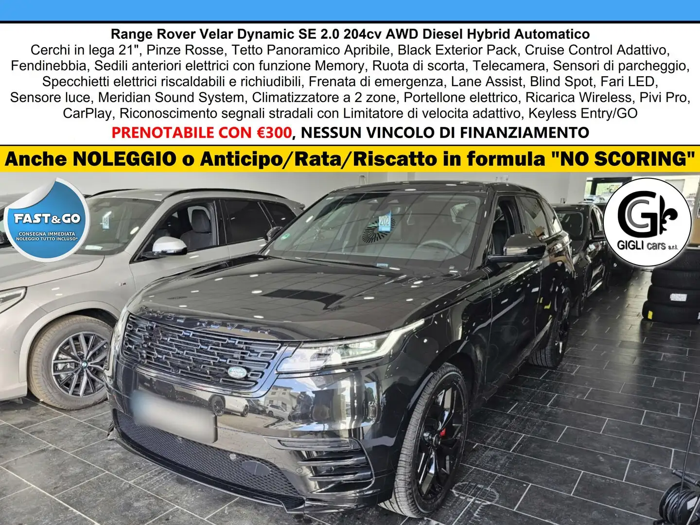 Land Rover Range Rover Velar Dynamic SE Tetto C.21 Navi ACC BlackPack Noir - 1