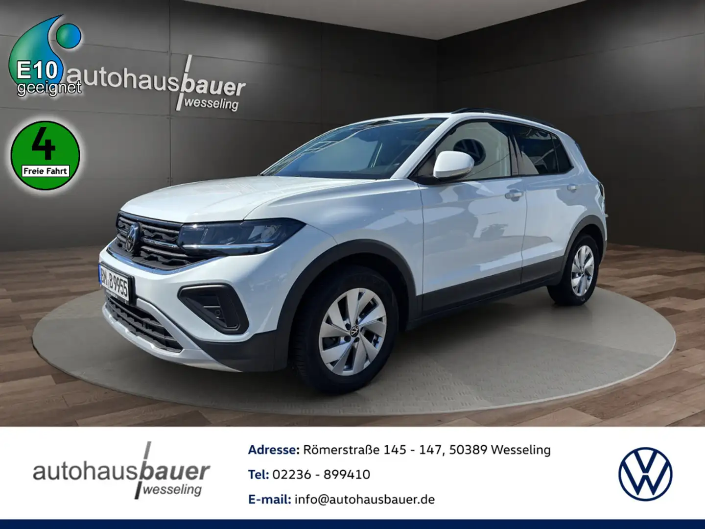 Volkswagen T-Cross 1.0l TSI Life *NAV,Licht&Sicht,SHZ,2-ZonenKlima,R.Kamera,D Blanc - 1
