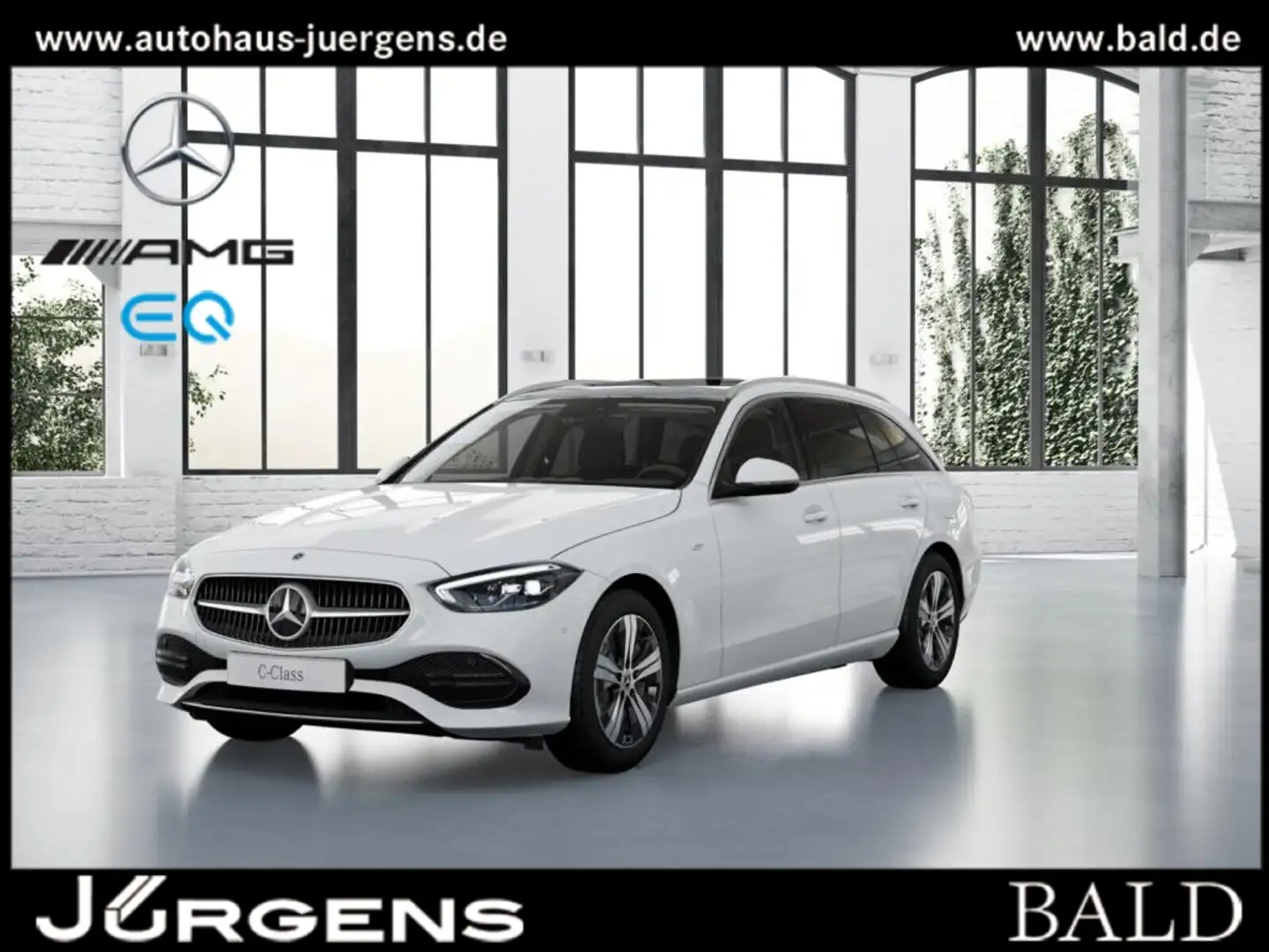 Mercedes-Benz C 300 de T Avantgarde/LED/Cam/Pano/AHK/Totw/17' Blanc - 1