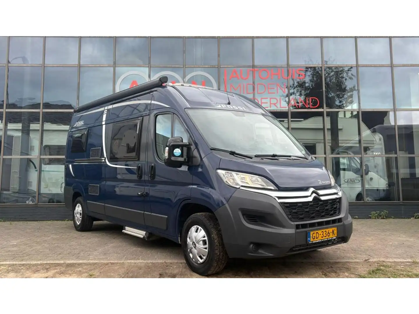 Pössl 2win Airco, Achteruitrijcamera Bleu - 2