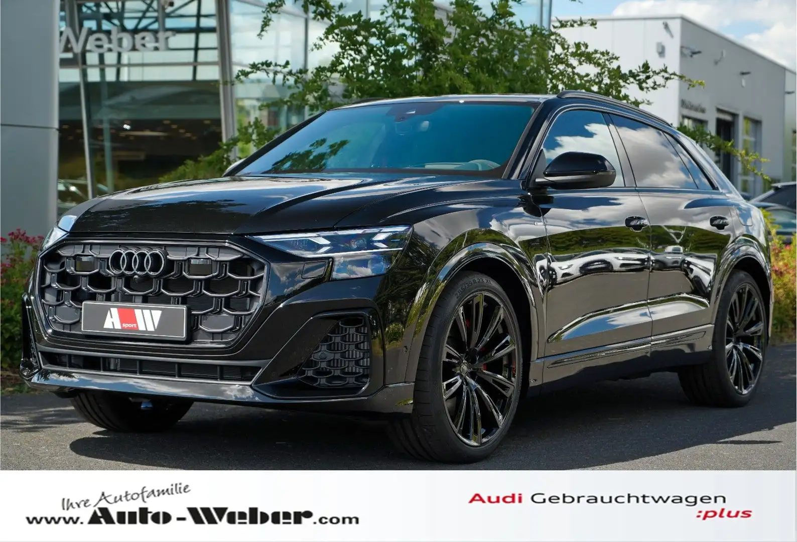 Audi Q8 60TFSIe MASSAGE OLED PANO 23" HuD AHK Negru - 1