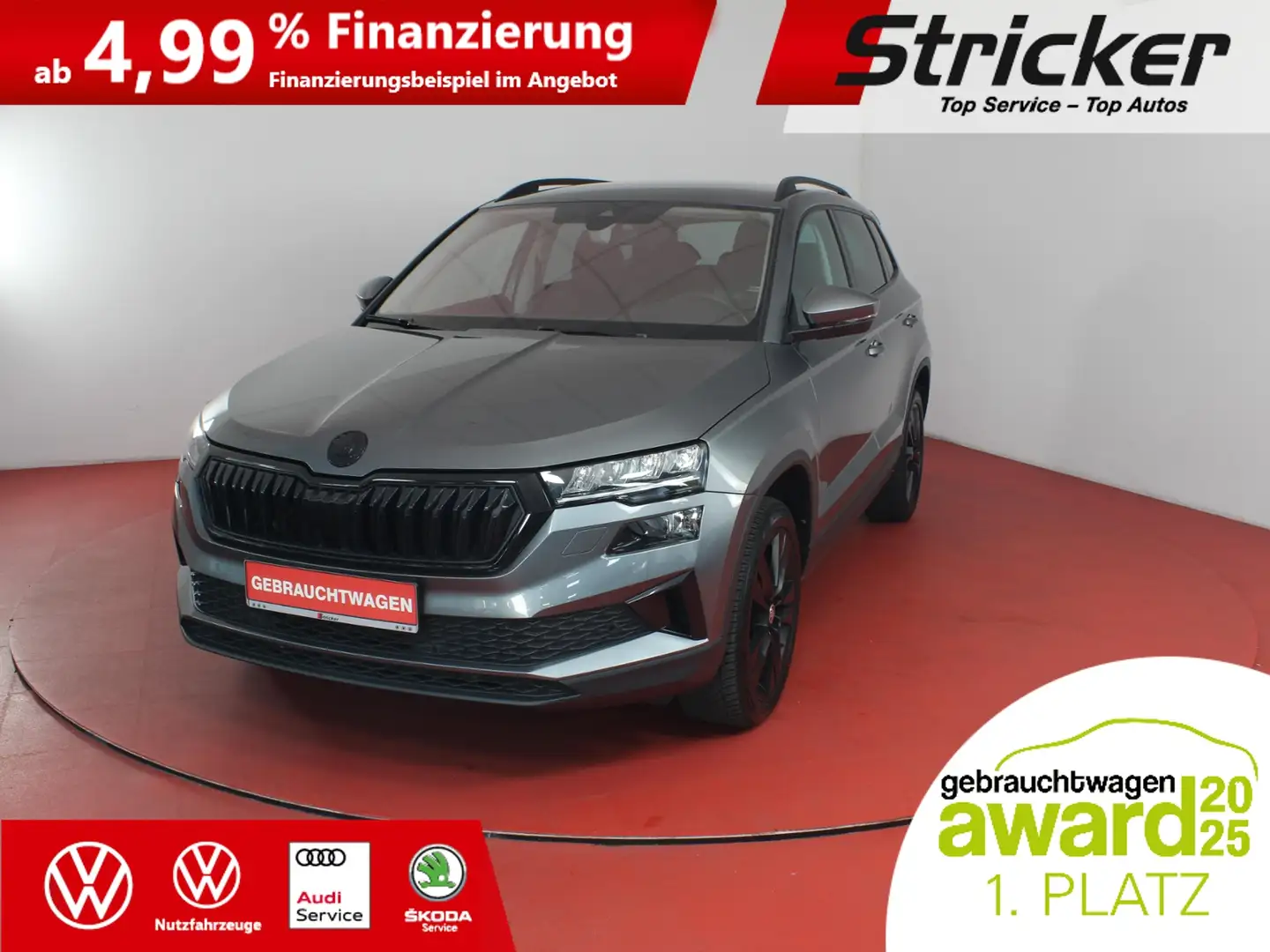 Skoda Karoq Style 2.0TDI DSG 285,-ohne Anzahlung AHK Travel S Grau - 1