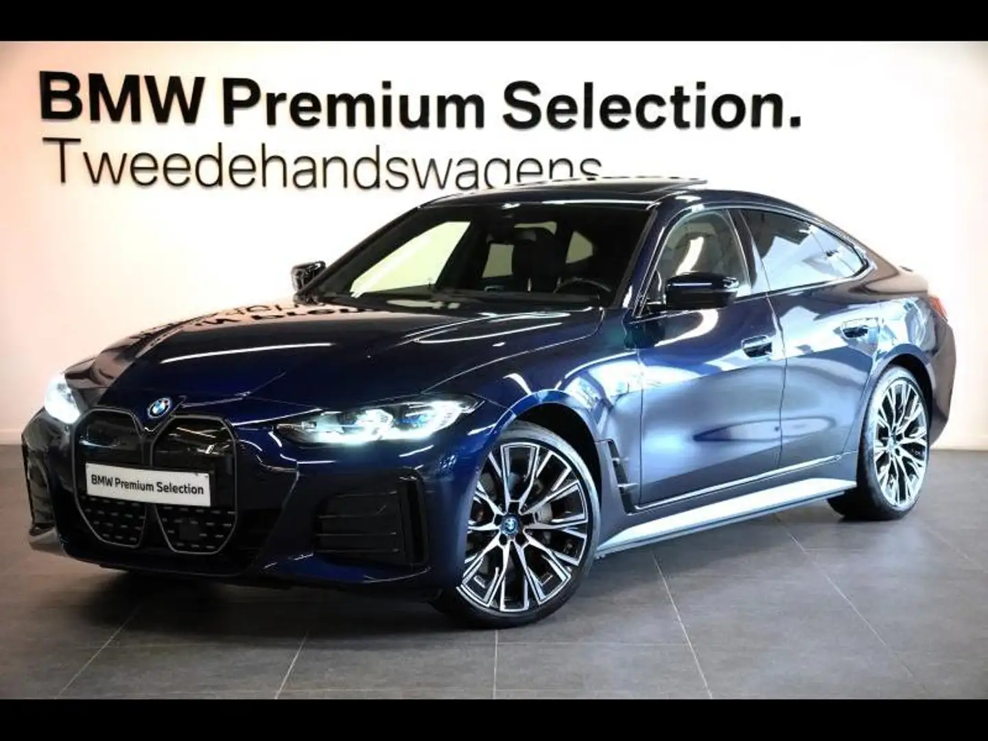 BMW i4 M PACK HARMANKARDON LASER GLASDAK TREKHAAK Bleu - 1