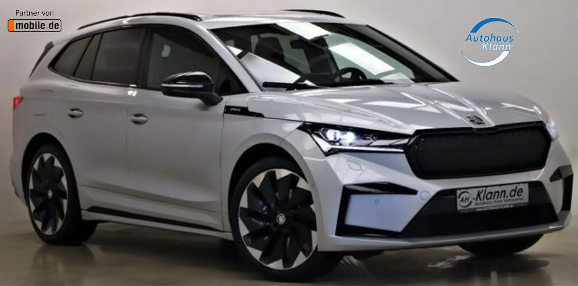 Skoda Enyaq iV 60 Sportline DAB+ ACC Pano e-so 1.Hand Silber - 1