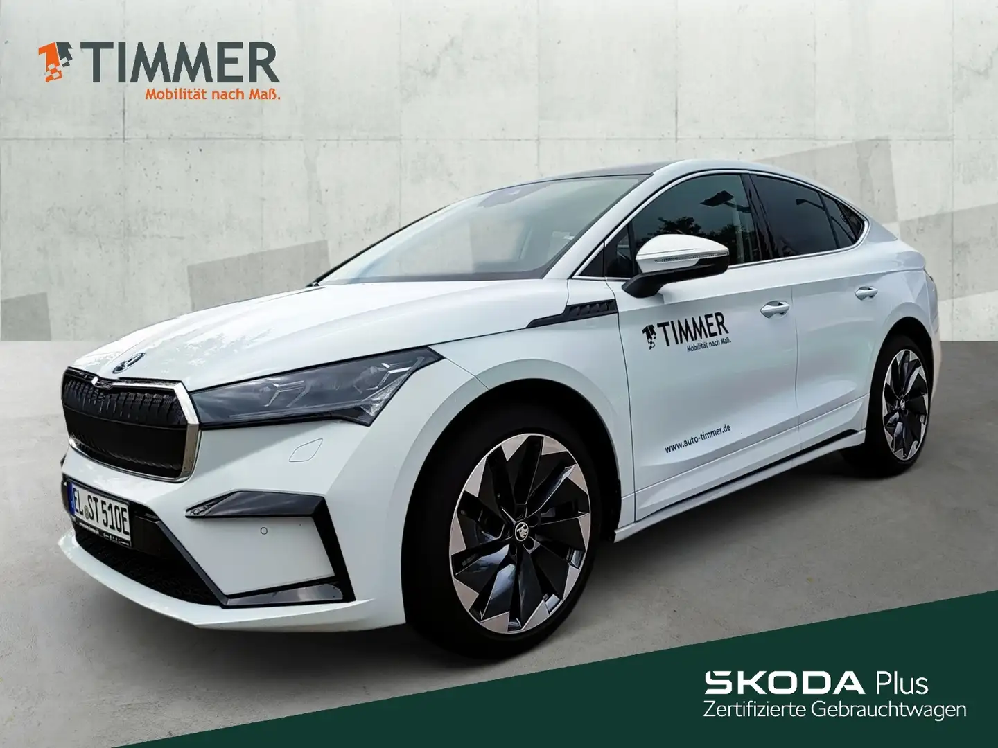 Skoda Enyaq Coupe 85 *MATRIX*PANORAMA*ACC*21"* Bianco - 1