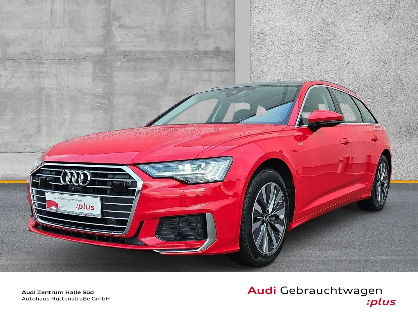 Audi A6 Avant 40 TDI S line MATRIX PANO STANDHZG HuD AHK Rot - 1