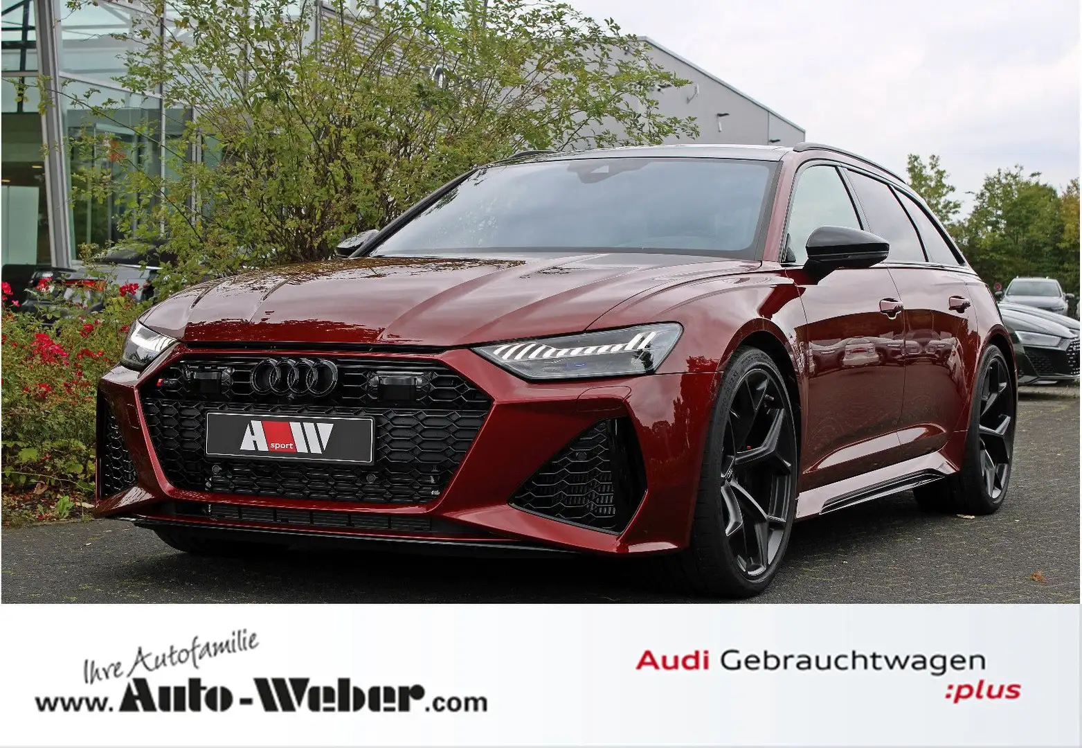 Audi RS6 Perf. HuD HD-MATRIX PANO B&O STD.HZG RS-AGA Rot - 1