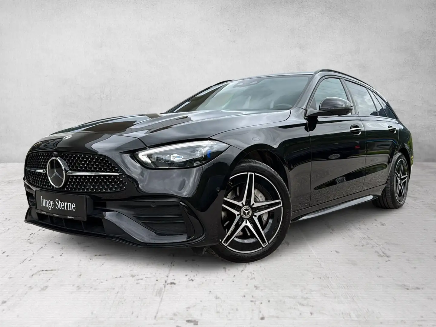 Mercedes-Benz C 300 de 4MATIC T-Modell AMG Pano Night FAP Distr Fekete - 2