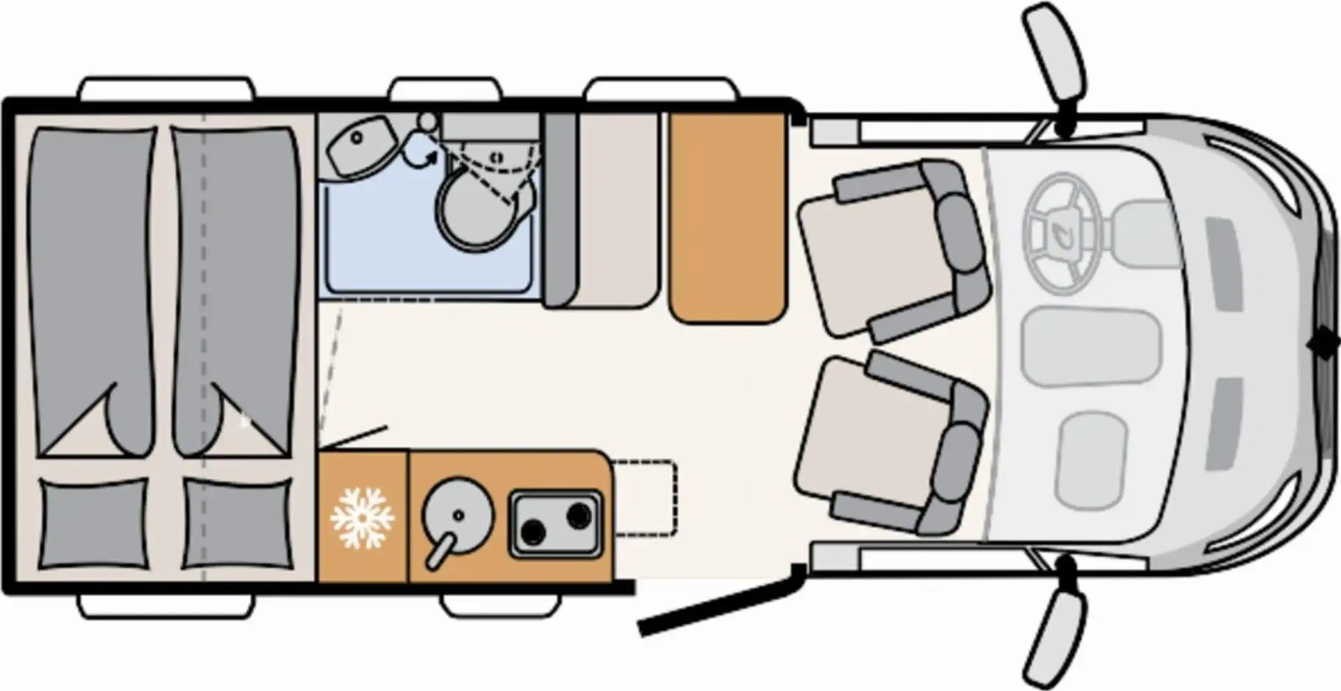 Dethleffs Globebus Go Globebus Go T 15 *AKTION* -13.731EUR Weiß - 2