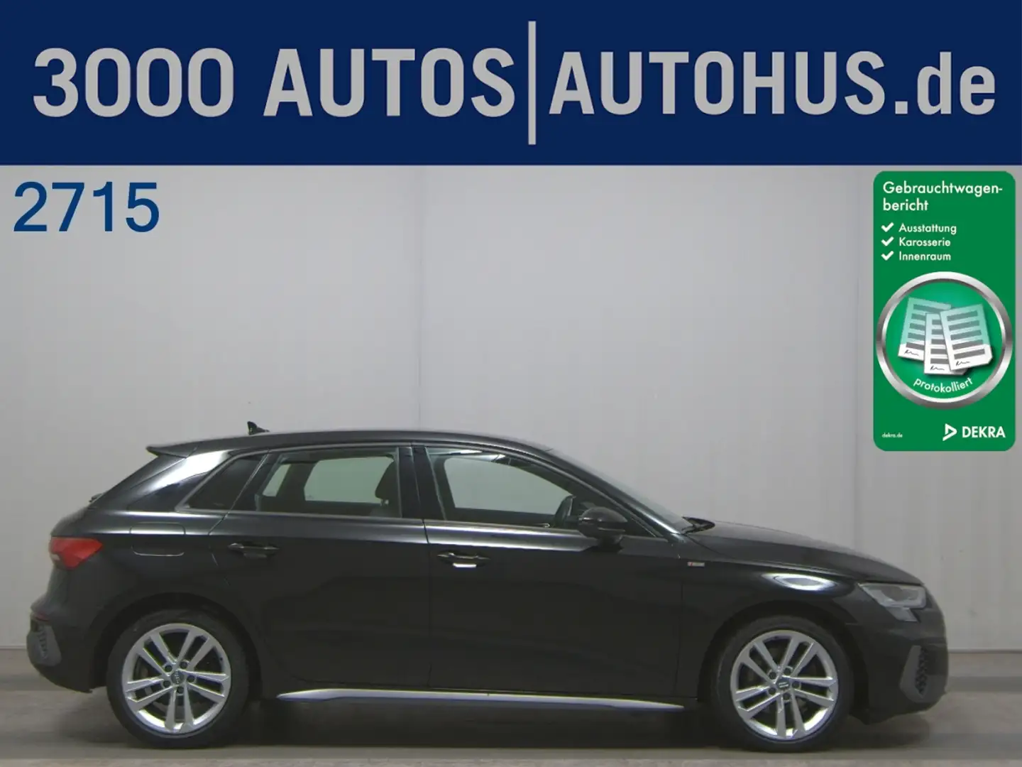 Audi A3 Sportback 35 2.0 TDI S-Line ACC Navi LED vc Schwarz - 1