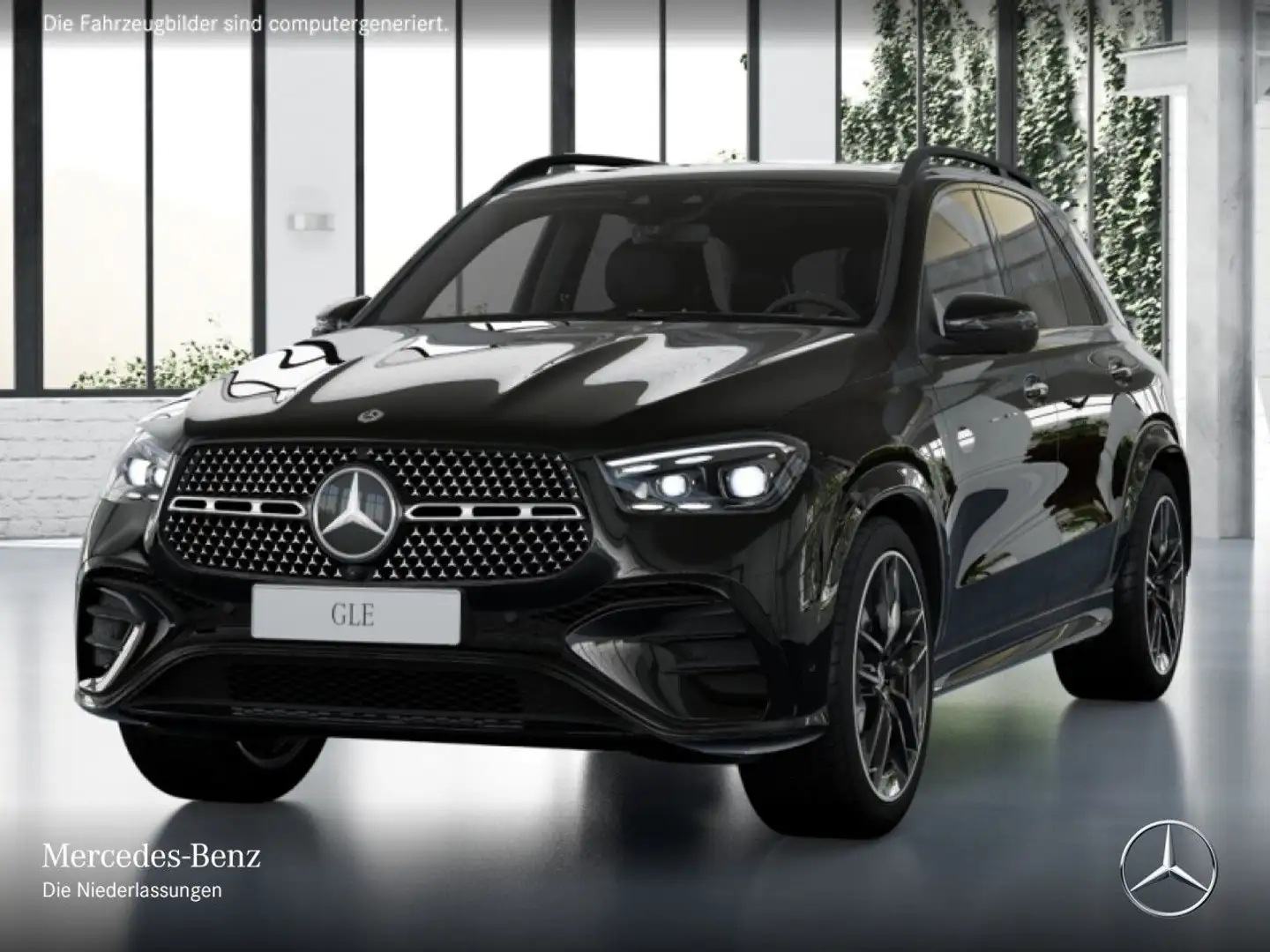 Mercedes-Benz GLE 450 4M AMG+NIGHT+PANO+360+AHK+MULTIBEAM+HUD+9G Schwarz - 2