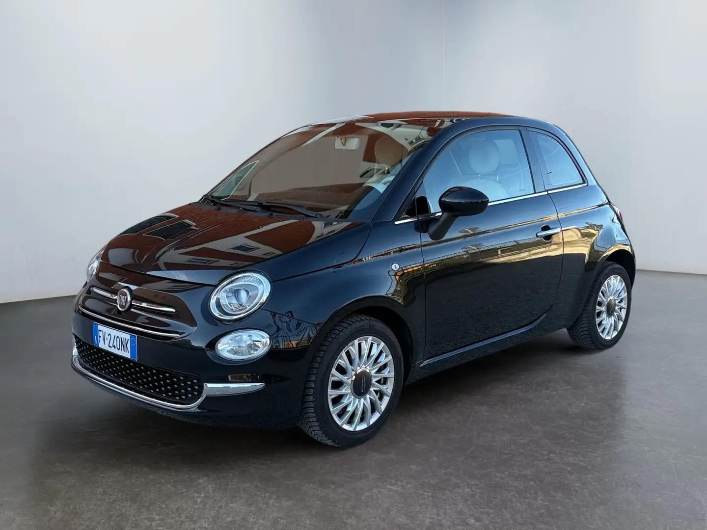 Fiat 500 1.2 Lounge Gpl 69cv my19 PREZZO REALE IVA ESPOSTA Schwarz - 1