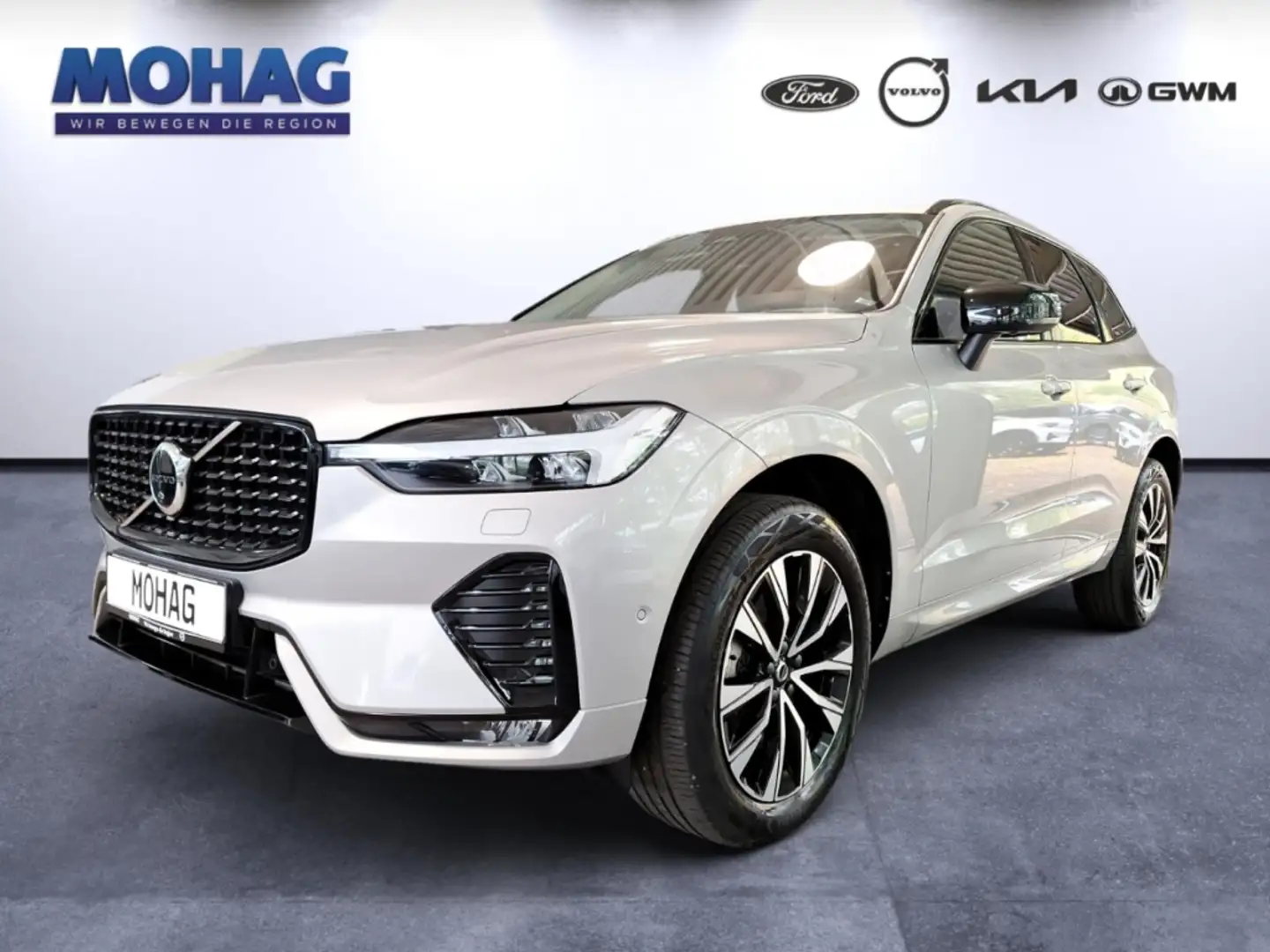 Volvo XC60 Plus Dark Standheizung 360 Grad AHK-Semi-Elektris Silber - 1