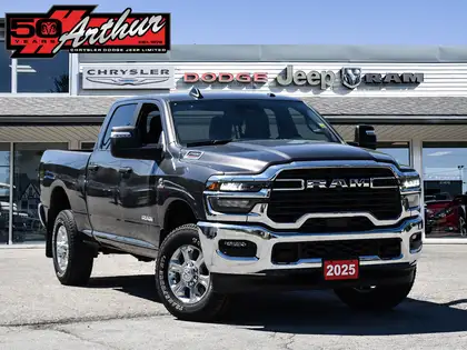 Gray 2025 RAM 2500 Pickup Truck Four-Wheel Drive 8-Speed Automatic