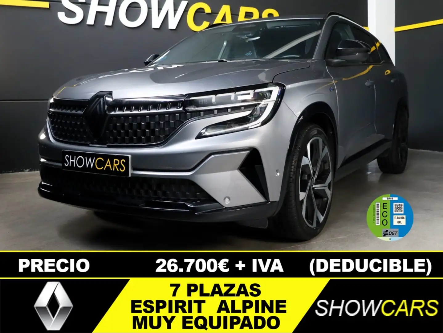 Renault Espace 1.2 E-Tech Híbrido Techno Esprit Alpine 146kW Gris - 1