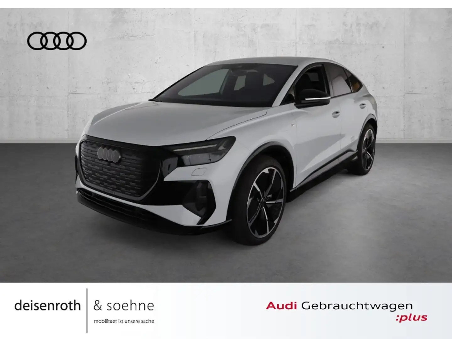 Audi Q4 e-tron Sportback S line Ed 45 Matrix/21''/ACC/PBox/sound/ Weiß - 1