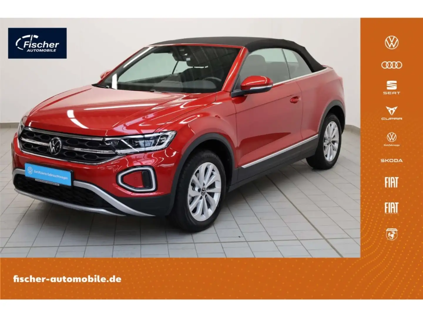 Volkswagen T-Roc Cabriolet 1.0 TSI Style 6-Gg. LED/SH/Klima Rot - 1
