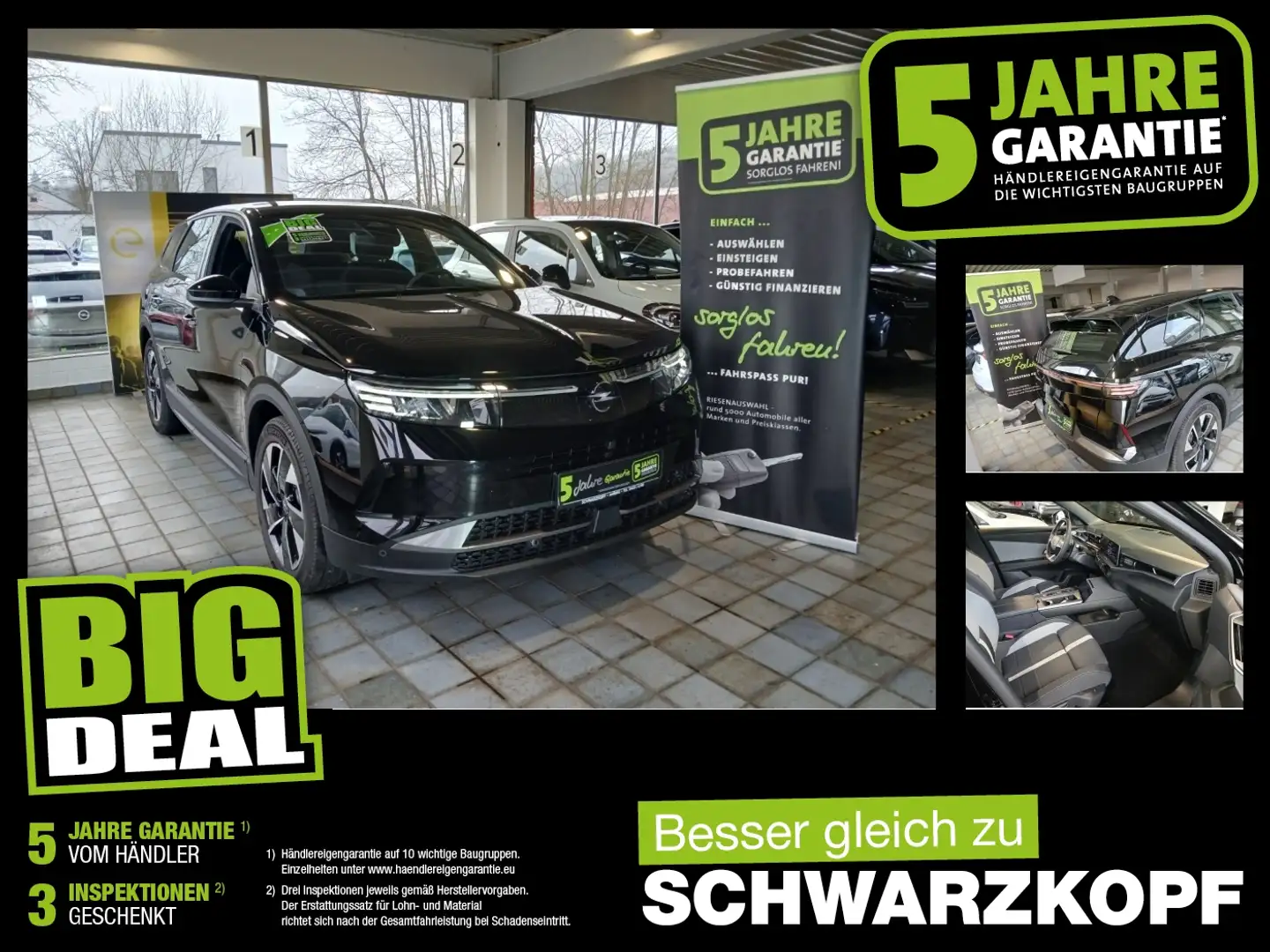 Opel Grandland 1.2 AHK,Klimaautomatik,Sitzheizung Schwarz - 1