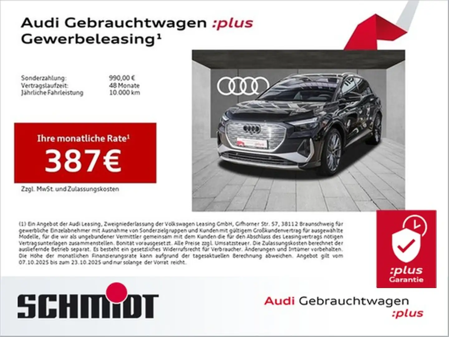 Audi Q4 e-tron 55 quattro S line LM21 LED Navi+ Kamera Sportsitze Schwarz - 1
