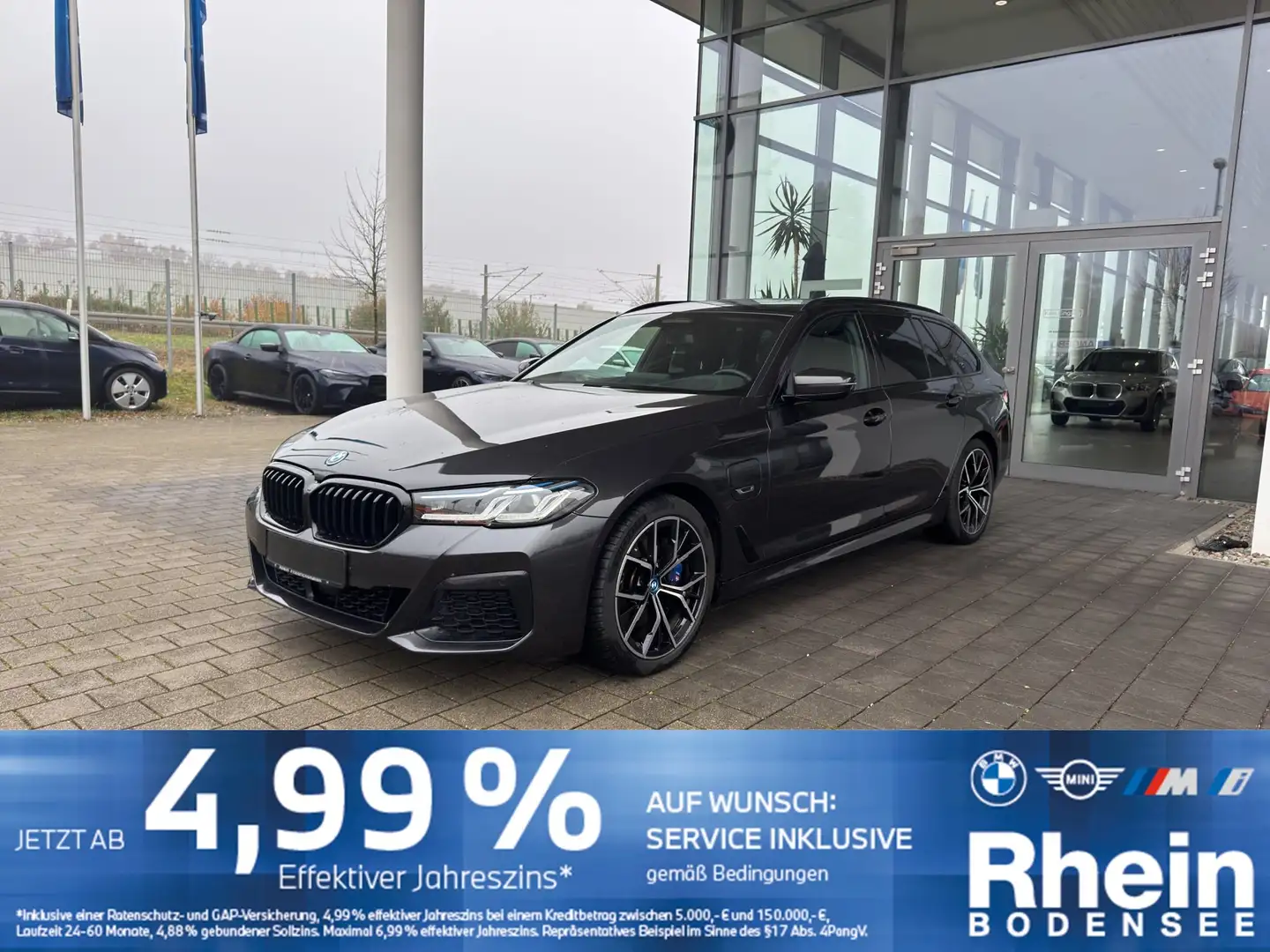 BMW 530 e xDrive Touring M Sport ACC AHK Komfortzuga. Grau - 1