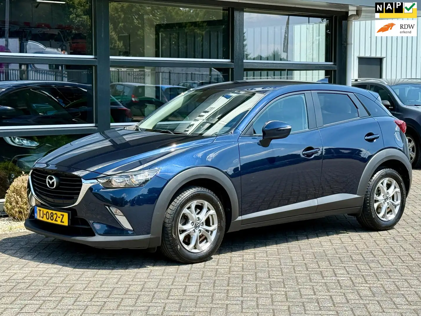 Mazda CX-3 2.0 SkyActiv-G 120 Dynamic Navi Automaat NAP APK ! Blauw - 1