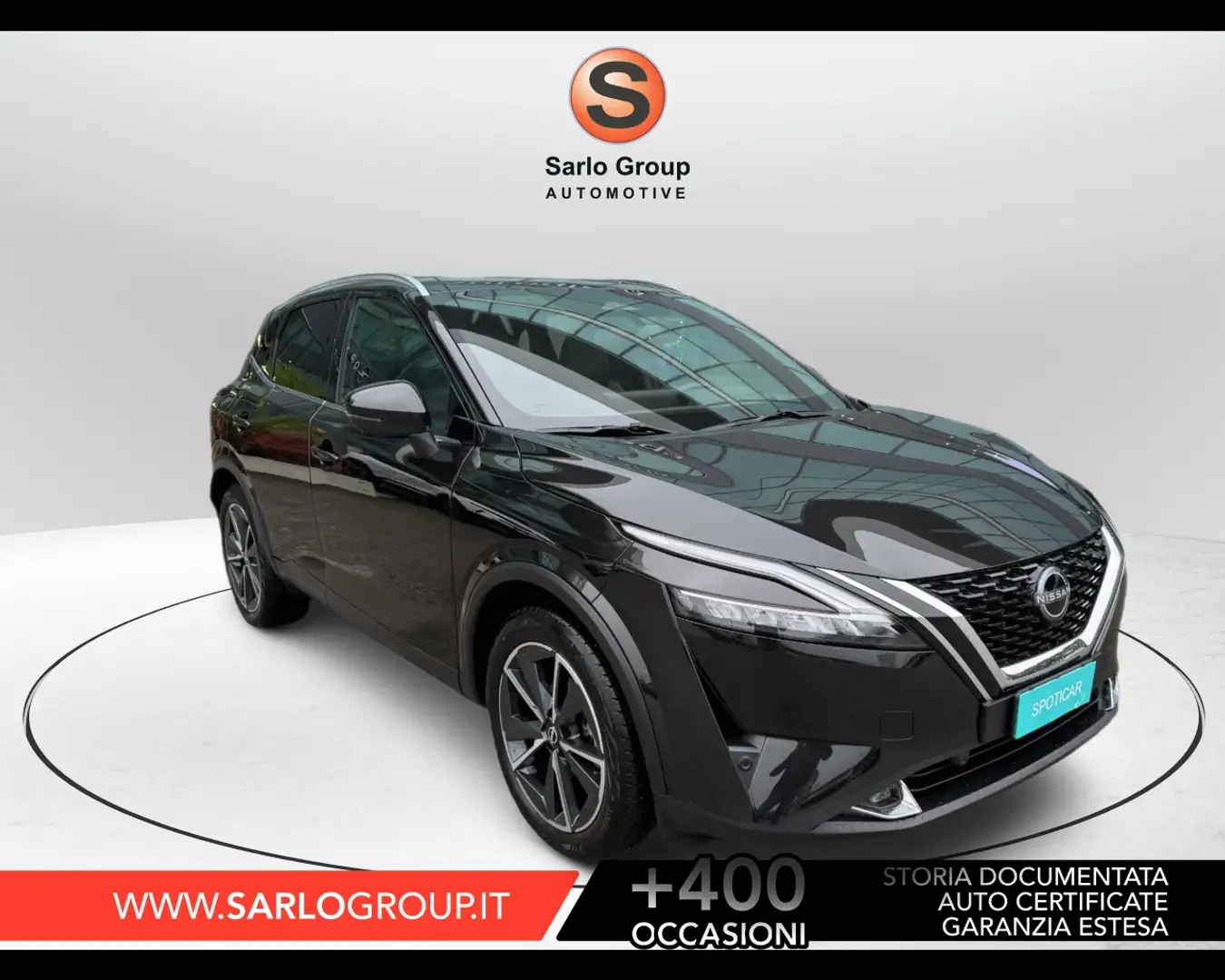 Nissan Qashqai 1.3 Mild Hybrid Tekna Zwart - 1