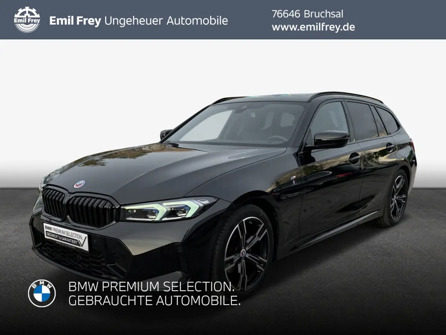 BMW 320 i Touring Aut. Zwart - 1