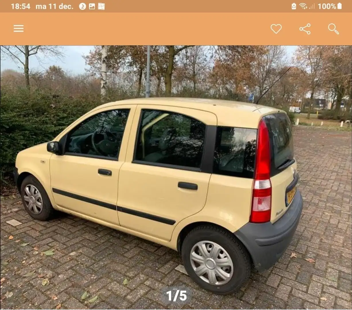 Fiat Panda 1.1 Actual APK MET STREKPROEF 8-6-2026 Geel - 1