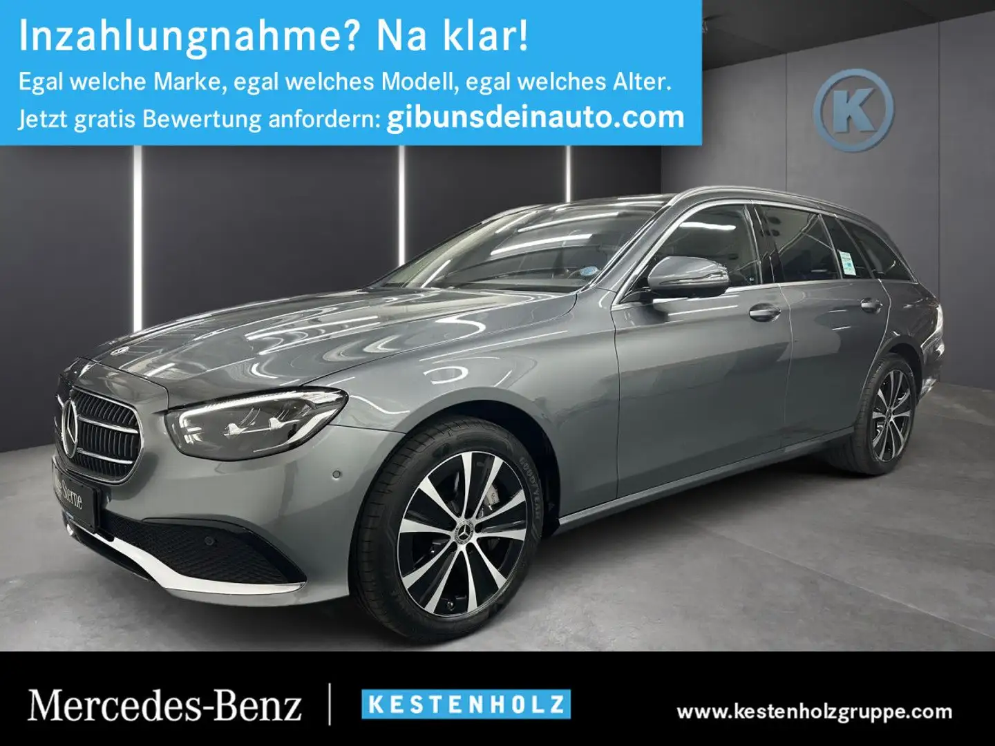 Mercedes-Benz E 300 de T 4Matic PANO+360°+DISTRO+BURMEST+DAB Grau - 1