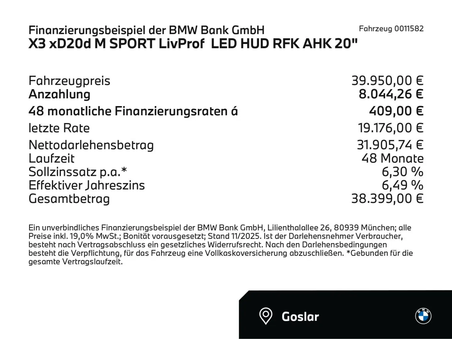 BMW X3 xD20d M SPORT LivProf LED HUD RFK AHK 20" Navi Blauw - 2