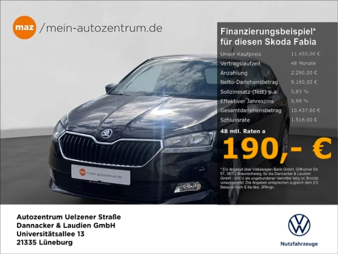 Skoda Fabia 1.0 MPI Cool Plus Alu PDC Sitzheizung Soun Zwart - 1