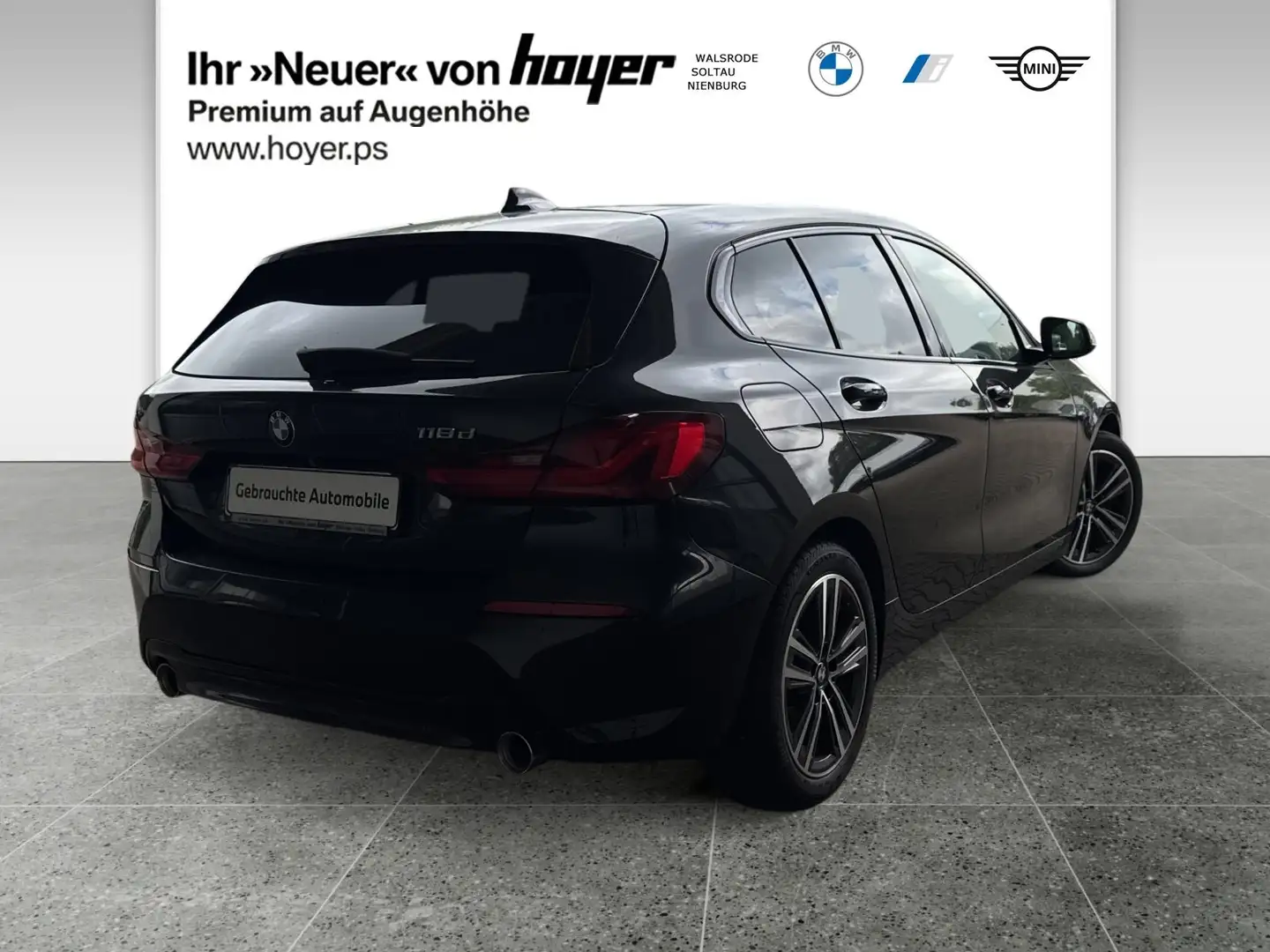 BMW 118 d Hatch Head-Up DAB LED WLAN RFK Klimaaut. Negru - 2