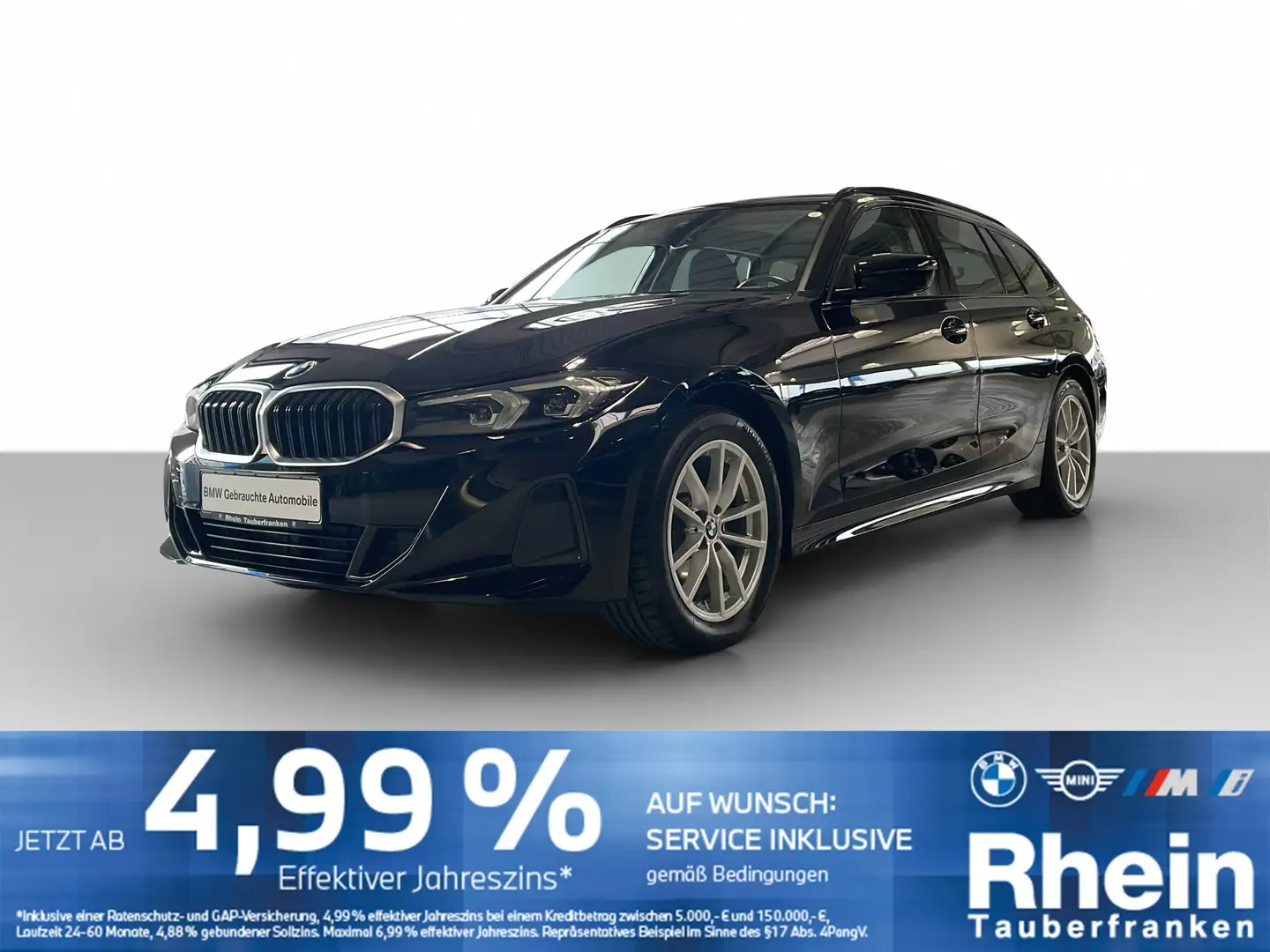 BMW 318 i Tour. NaviProf*Tempo*SHZ* Noir - 1