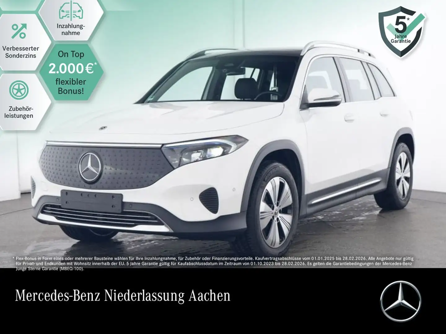 Mercedes-Benz EQB 300 4M PROG+ADVANCED+PANO+KAMERA+SPUR Blanco - 1