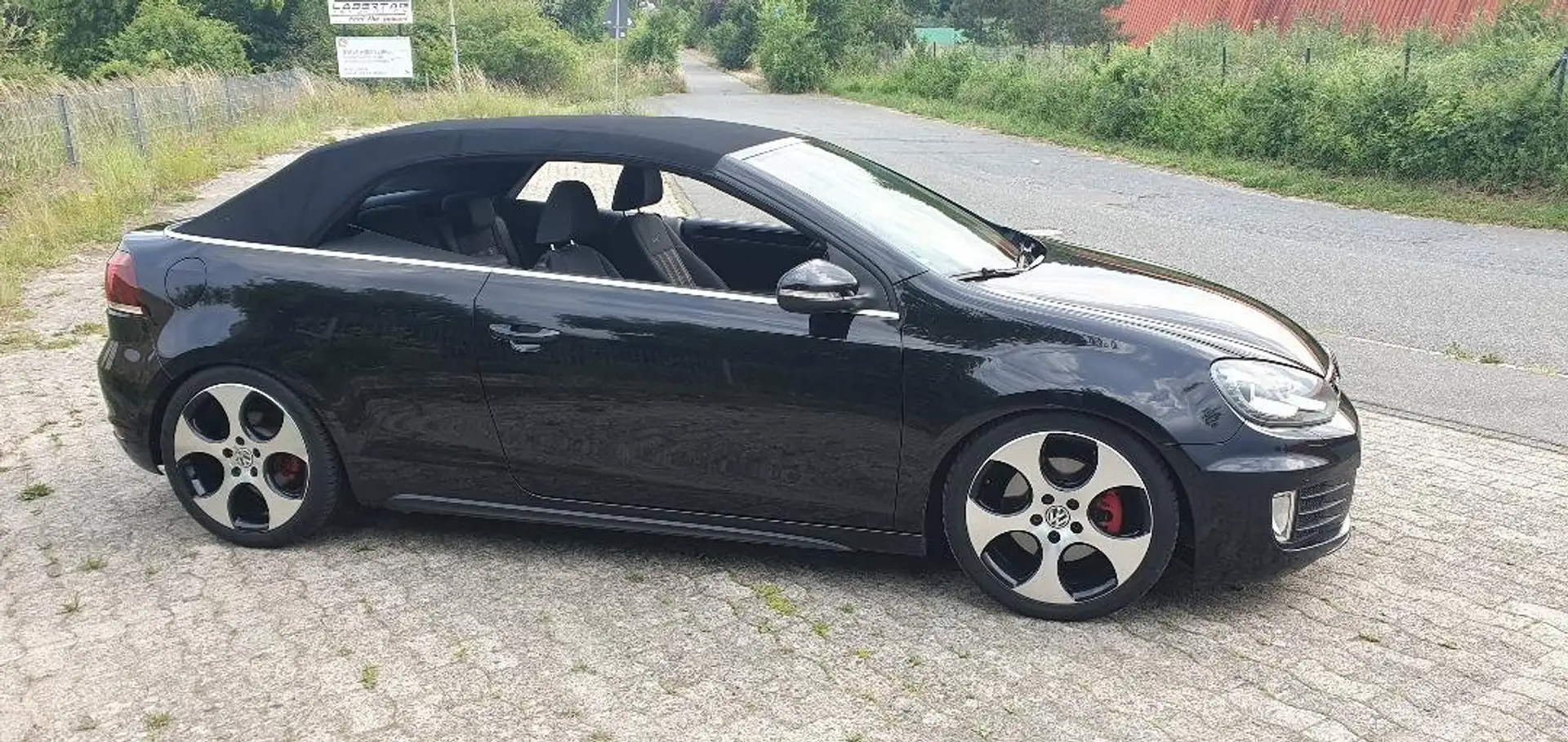 Volkswagen Golf GTI 6 Cabrio, Xenon, Navi, 18" Detroit, RFK, GRA, MFL Zwart - 1