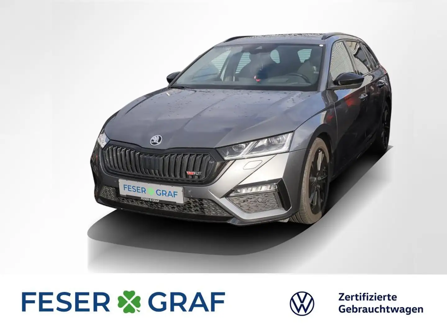 Skoda Octavia Combi RS 2.0 TDI DSG Navi AHK Pano LED SiHz Grau - 1