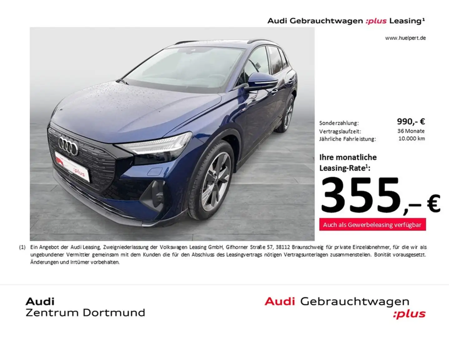Audi Q4 e-tron 35 S LINE BLACKPAK PANO AHK 360CAM 20Z Blau - 1